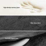 Back Care: Giselle Bedding Seat Cushion Memory Foam Pillow Back Pain Relief Chair Pad Black