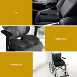 Back Care: Giselle Bedding Seat Cushion Memory Foam Pillow Back Pain Relief Chair Pad Black