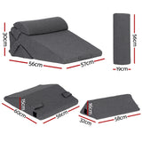 98765-Giselle Bedding Adjustable Wedge Pillow Grey
