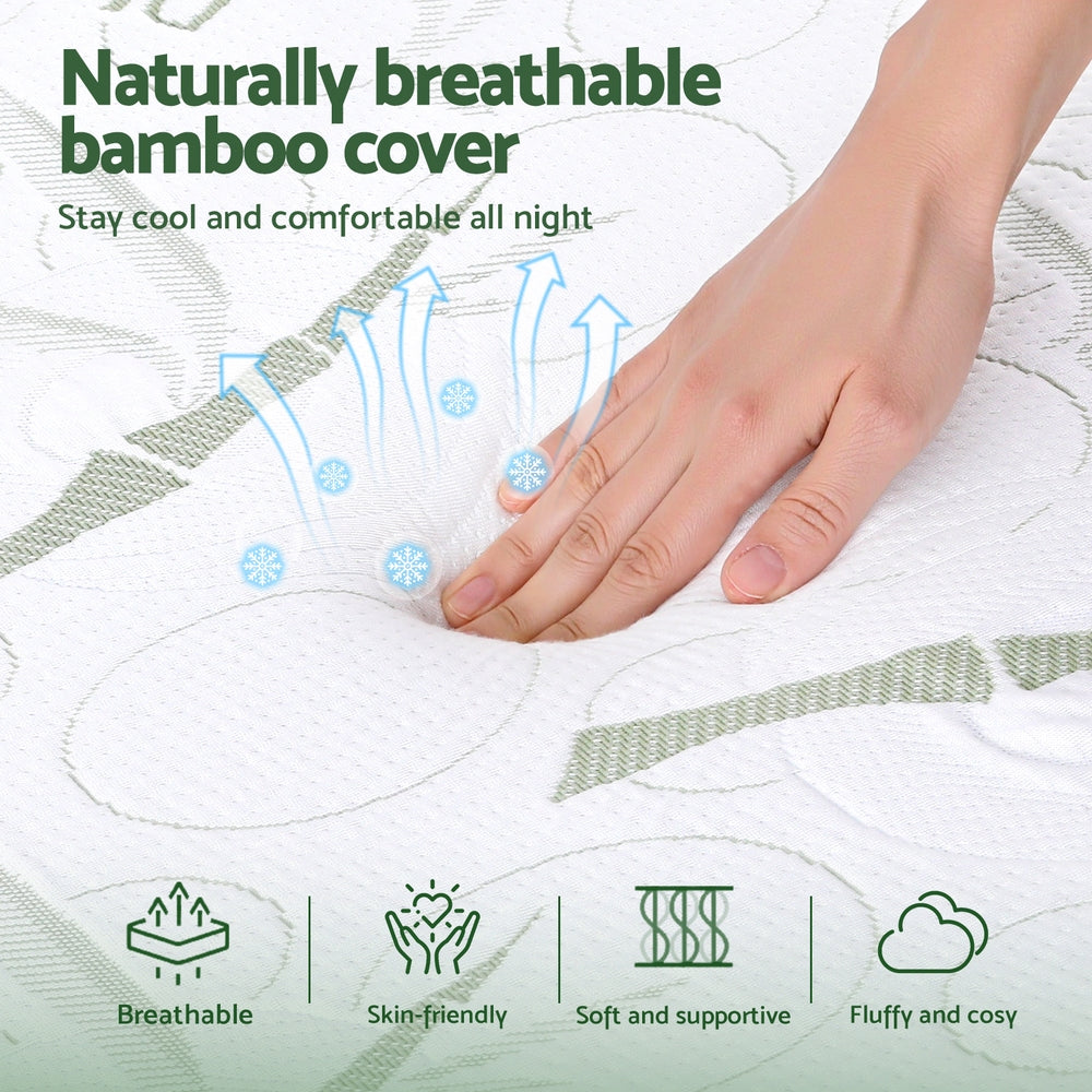 Pillows: Giselle Bedding Wedge Pillow Gel Memory Foam Ergonomic Support Bamboo Cover