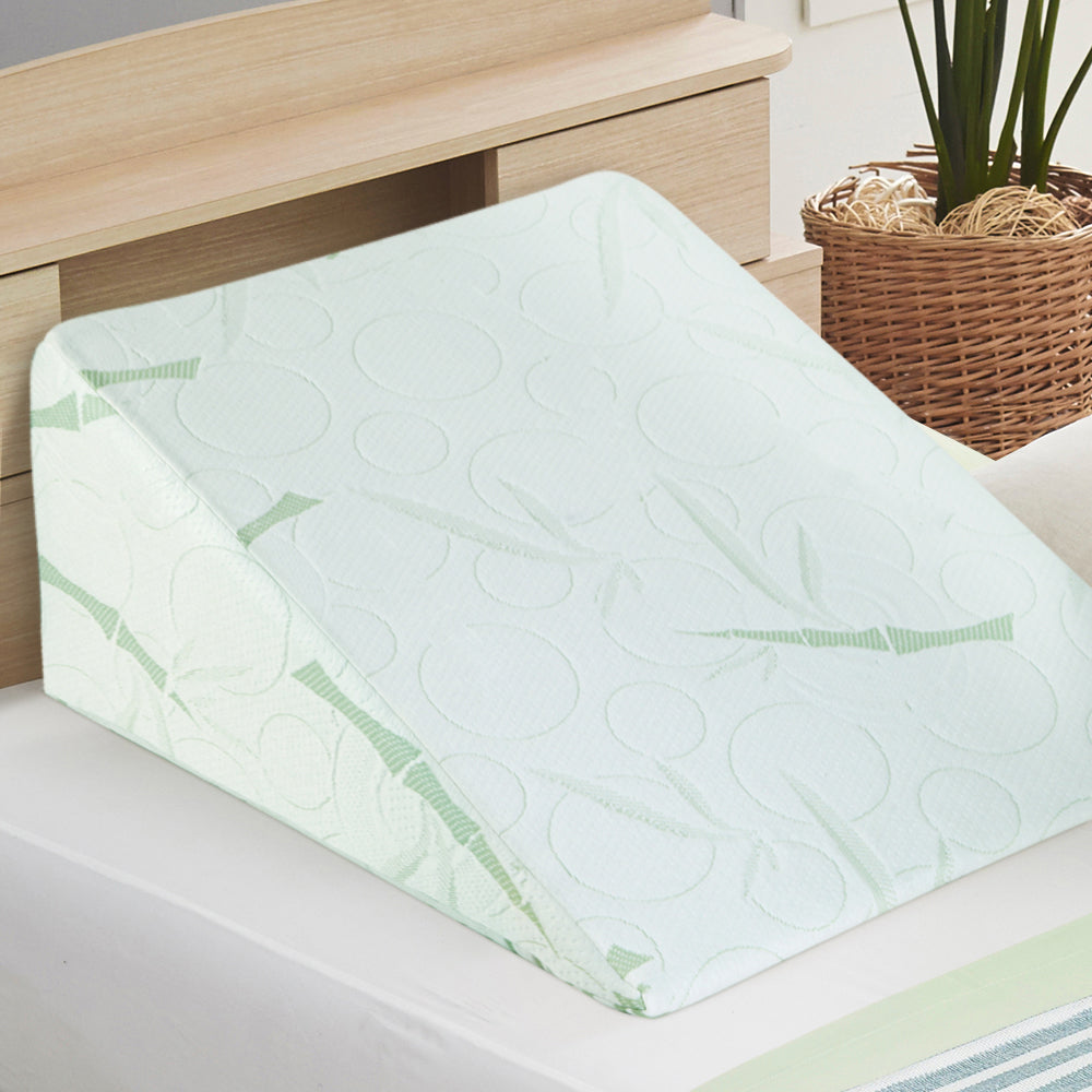 Pillows: Giselle Bedding Wedge Pillow Bamboo Cover Twin Pack