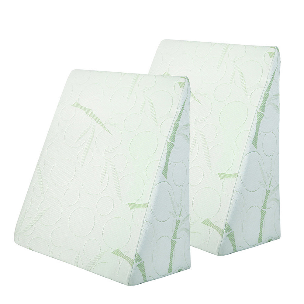 Pillows: Giselle Bedding Wedge Pillow Bamboo Cover Twin Pack