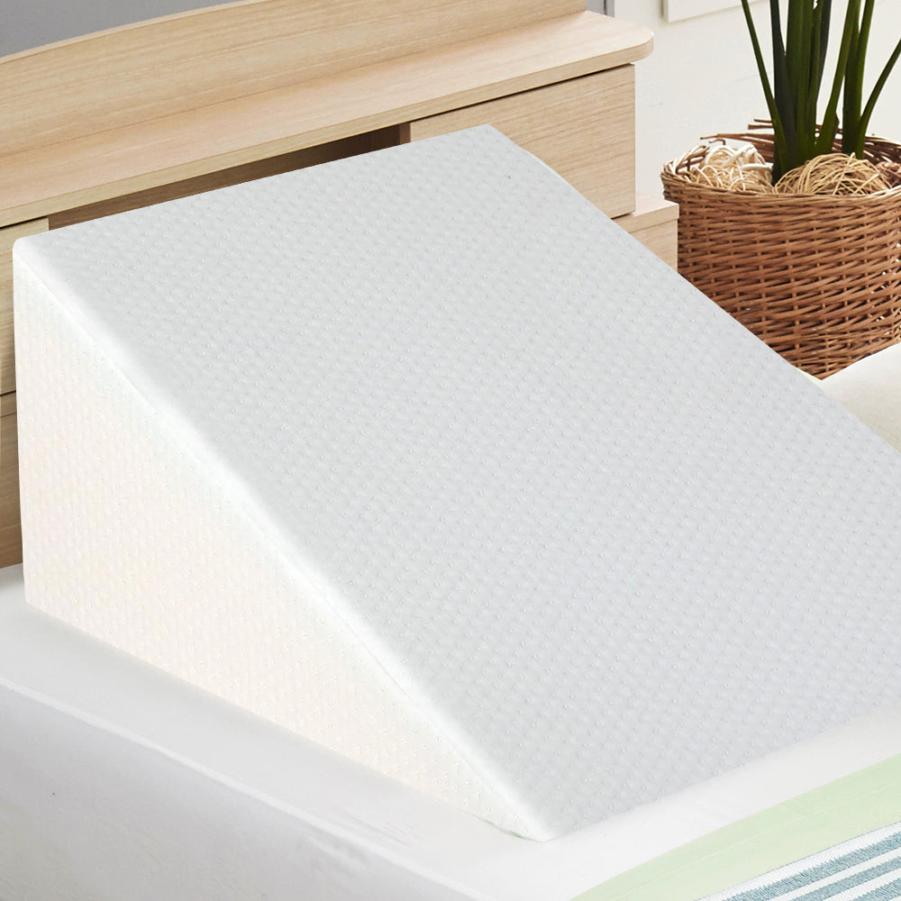 Pillows: Giselle Bedding Wedge Pillow White Twin Pack