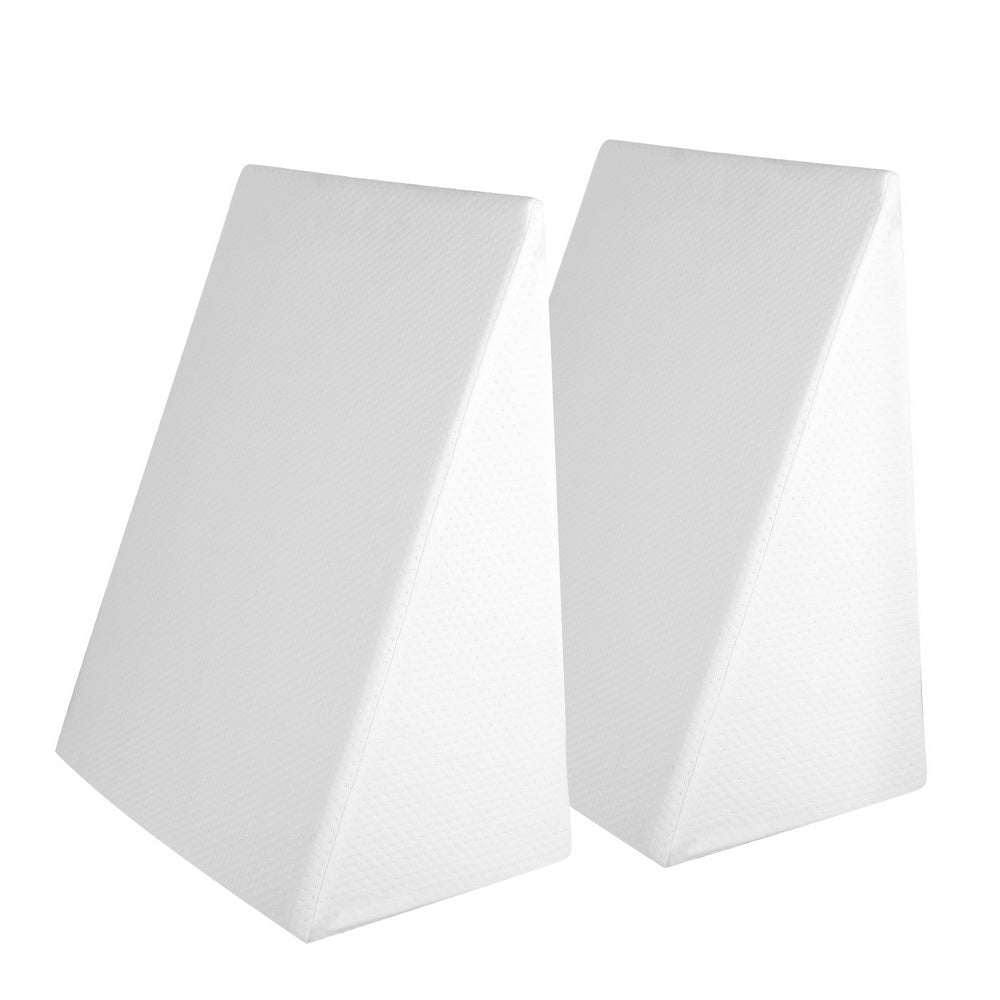 Pillows: Giselle Bedding Wedge Pillow White Twin Pack