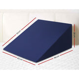 Pillows: Giselle Bedding Wedge Pillow Blue