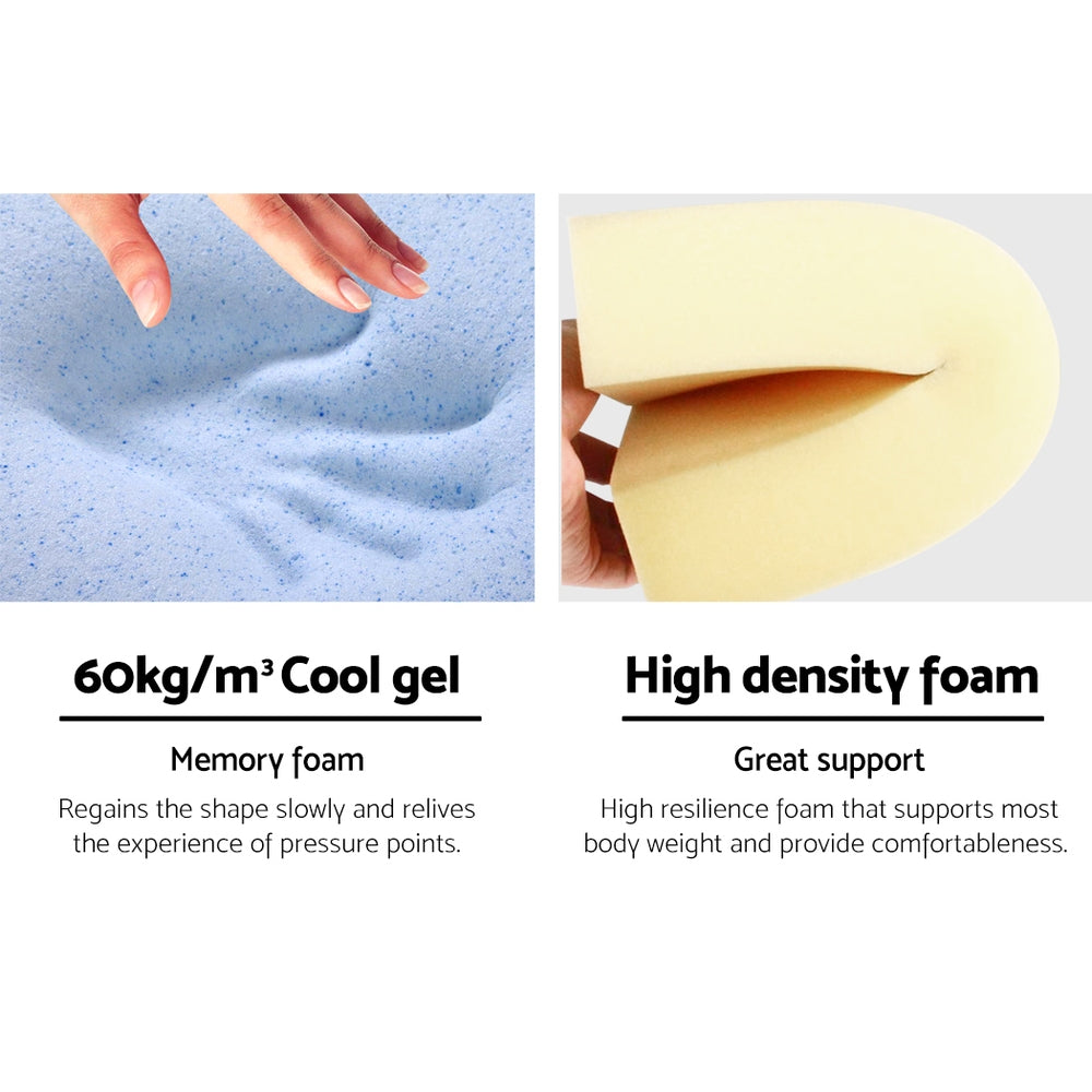Pillows: Giselle Bedding Wedge Pillow Blue Twin Pack