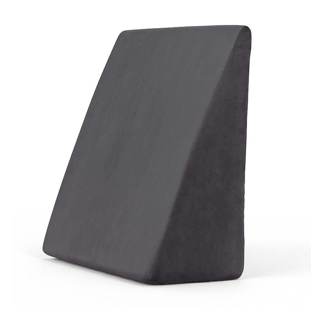 Pillows: Giselle Bedding Wedge Pillow Grey