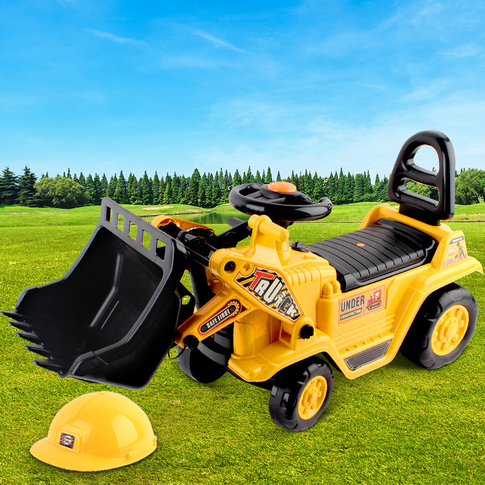 Ride On Cars: Keezi Ride On Car Toys Kids Excavator Bulldozer Sandpit Digger Car Pretend Play