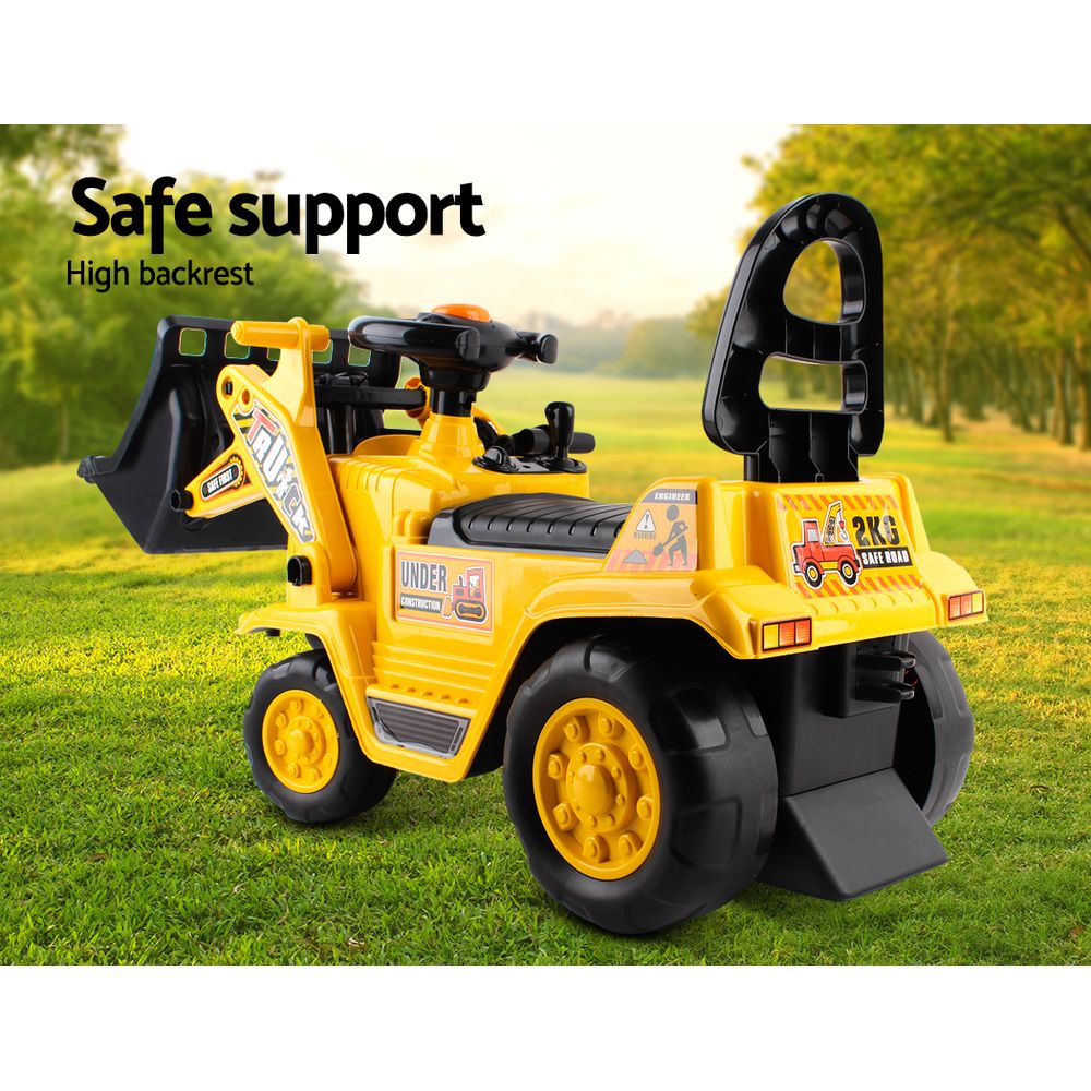 Ride On Cars: Keezi Ride On Car Toys Kids Excavator Bulldozer Sandpit Digger Car Pretend Play