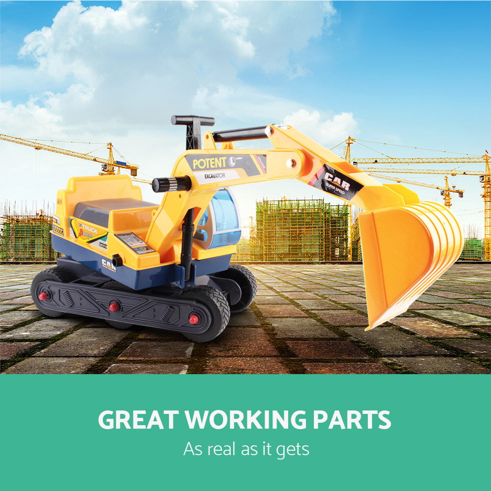Ride On Cars: Keezi Ride On Car Toys Kids Excavator Digger Sandpit Bulldozer Car Pretend Play