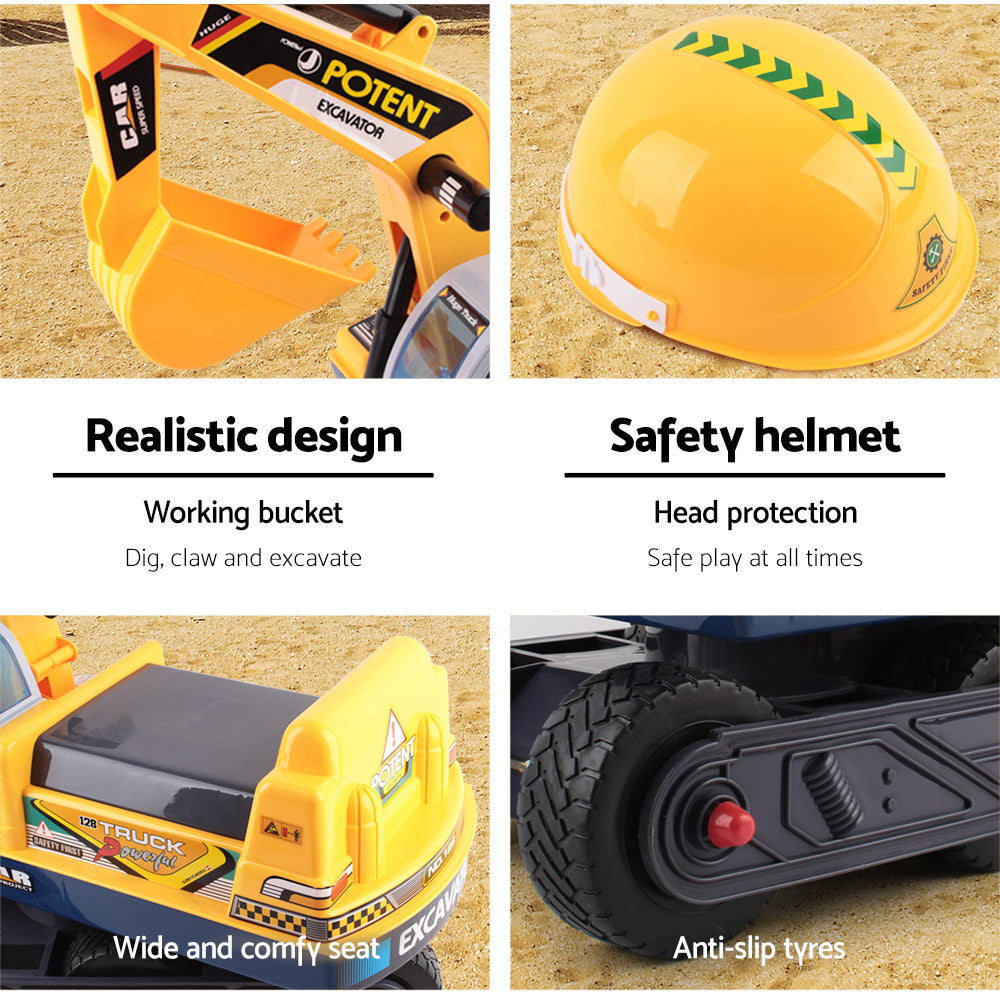 Ride On Cars: Keezi Ride On Car Toys Kids Excavator Digger Sandpit Bulldozer Car Pretend Play