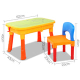 Pretend Play: Keezi Kids Sandpit Pretend Play Set Sand Water Table Chair Outdoor Beach Toy