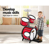 Drums: Keezi Kids 7 Drum Set Junior Drums Kit Musical Play Toys Childrens Mini Big Band