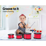 Drums: Keezi Kids 7 Drum Set Junior Drums Kit Musical Play Toys Childrens Mini Big Band