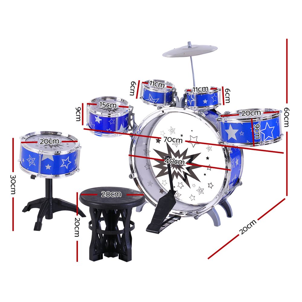 Drums: Keezi 11 Piece Kids Drum Set