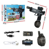 Pretend Play: Keezi Kids Adult Electric Water Gun 500ml Water Tank Light Squirt Guns Toys