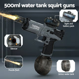 Pretend Play: Keezi Kids Adult Electric Water Gun 500ml Water Tank Light Squirt Guns Toys