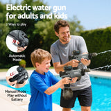 Pretend Play: Keezi Kids Adult Electric Water Gun 500ml Water Tank Light Squirt Guns Toys