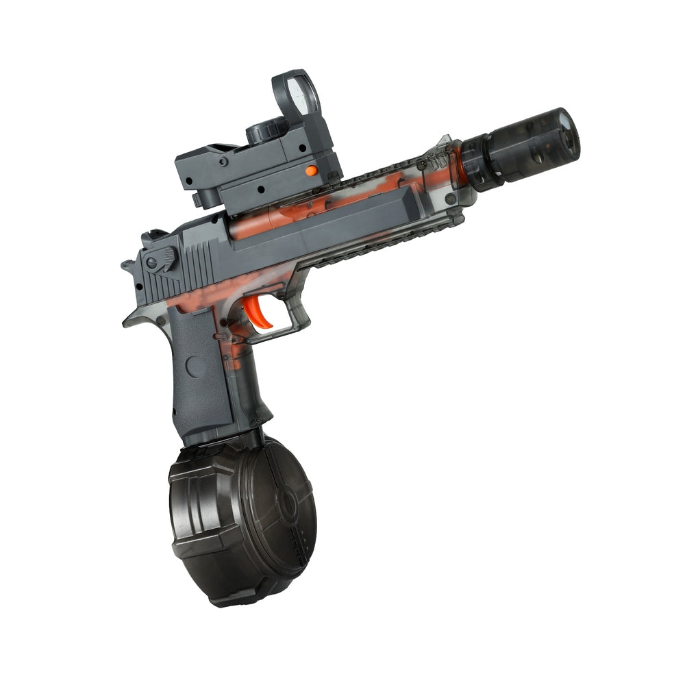 Pretend Play: Keezi Kids Adult Electric Water Gun 500ml Water Tank Light Squirt Guns Toys Grey