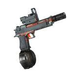 Pretend Play: Keezi Kids Adult Electric Water Gun 500ml Water Tank Light Squirt Guns Toys Grey