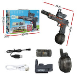 Pretend Play: Keezi Kids Adult Electric Water Gun 500ml Water Tank Light Squirt Guns Toys Grey