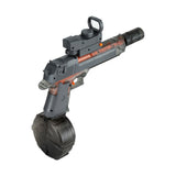 Pretend Play: Keezi Kids Adult Electric Water Gun 500ml Water Tank Light Squirt Guns Toys Grey