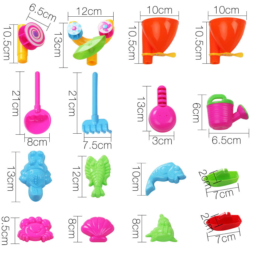 Pretend Play: Keezi Kids Sandpit Pretend Play Sets Beach Toys Outdoor Sand Water Table Set