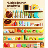 Pretend Play: Keezi Kids Kitchen Pretend Play Set Cooking Sound Steam Light Function