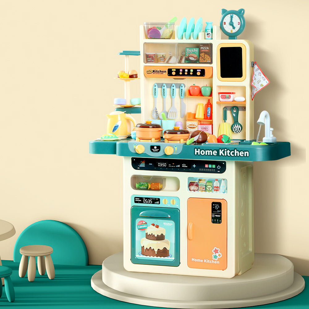 Pretend Play: Keezi Kids Kitchen Pretend Play Set Cooking Sound Steam Light Function