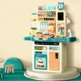 Pretend Play: Keezi Kids Kitchen Pretend Play Set Cooking Sound Steam Light Function