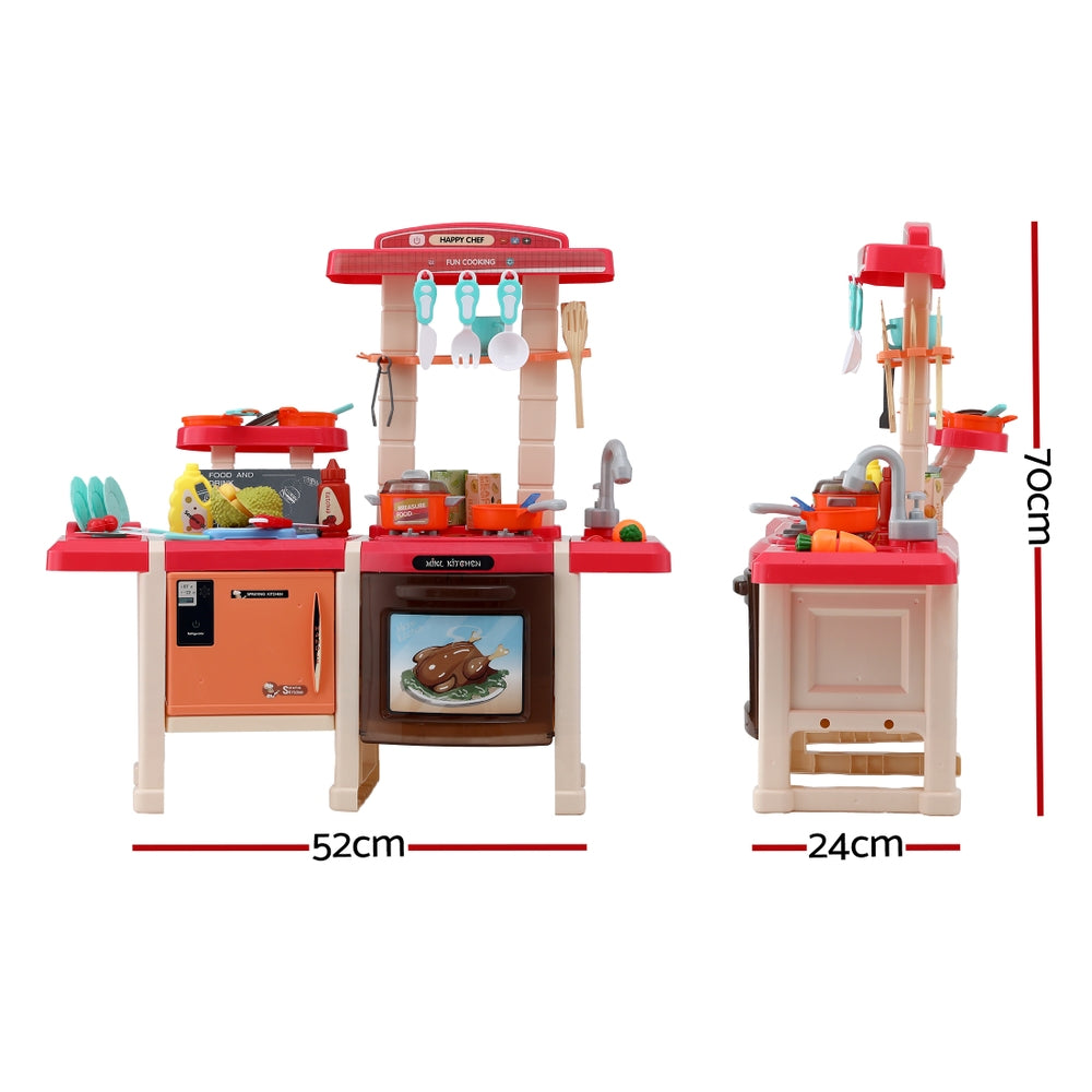 Pretend Play: Keezi Kids Kitchen Pretend Play Set Cooking Sound Steam Light Function