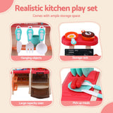 Pretend Play: Keezi Kids Kitchen Pretend Play Set Cooking Sound Steam Light Function