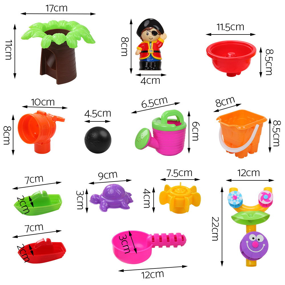 Pretend Play: Keezi Kids Sandpit Pretend Play Set Sand Water Table Outdoor Beach Toy Children