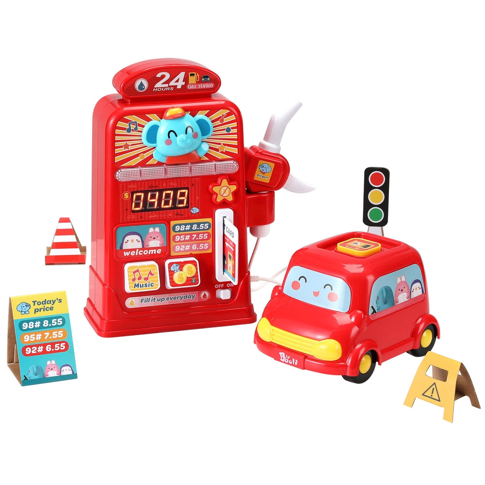 Pretend Play: Keezi Kids Gas Petrol Station Pumper Pretend Play Toys Car Music Card Playset