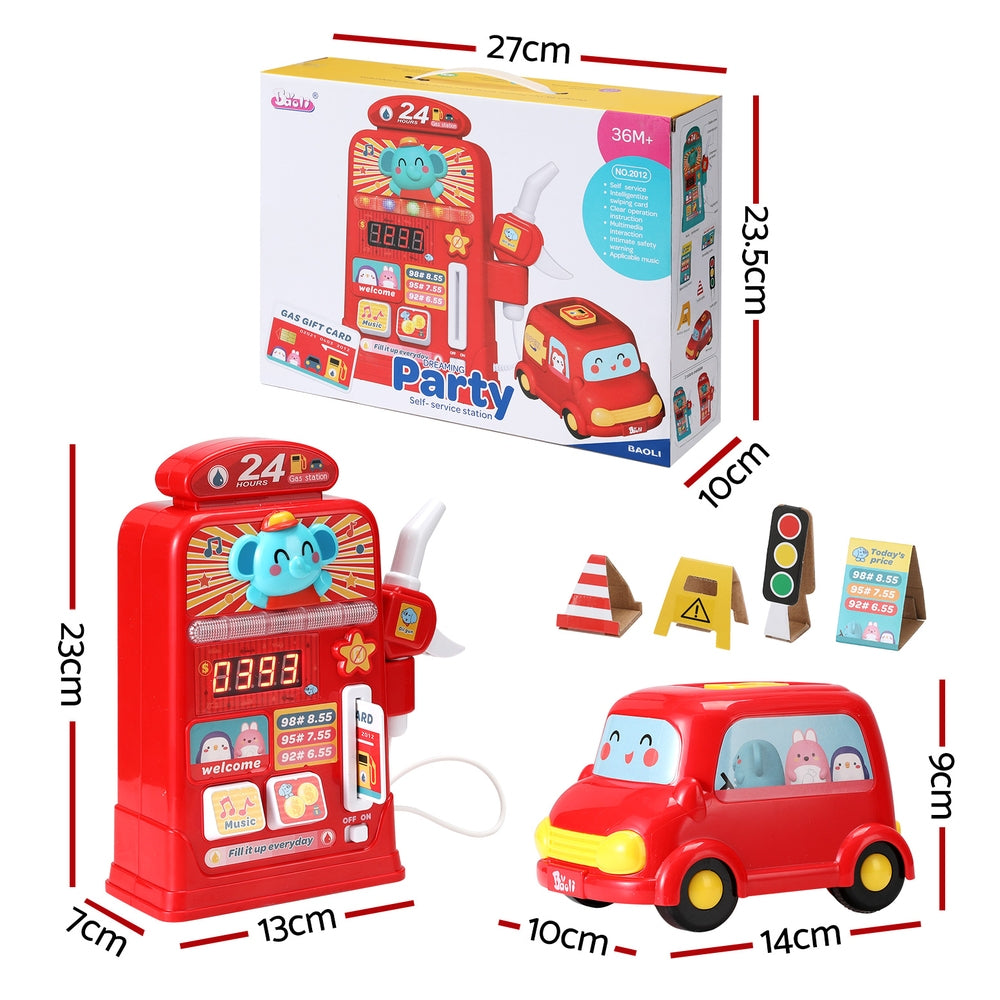 Pretend Play: Keezi Kids Gas Petrol Station Pumper Pretend Play Toys Car Music Card Playset