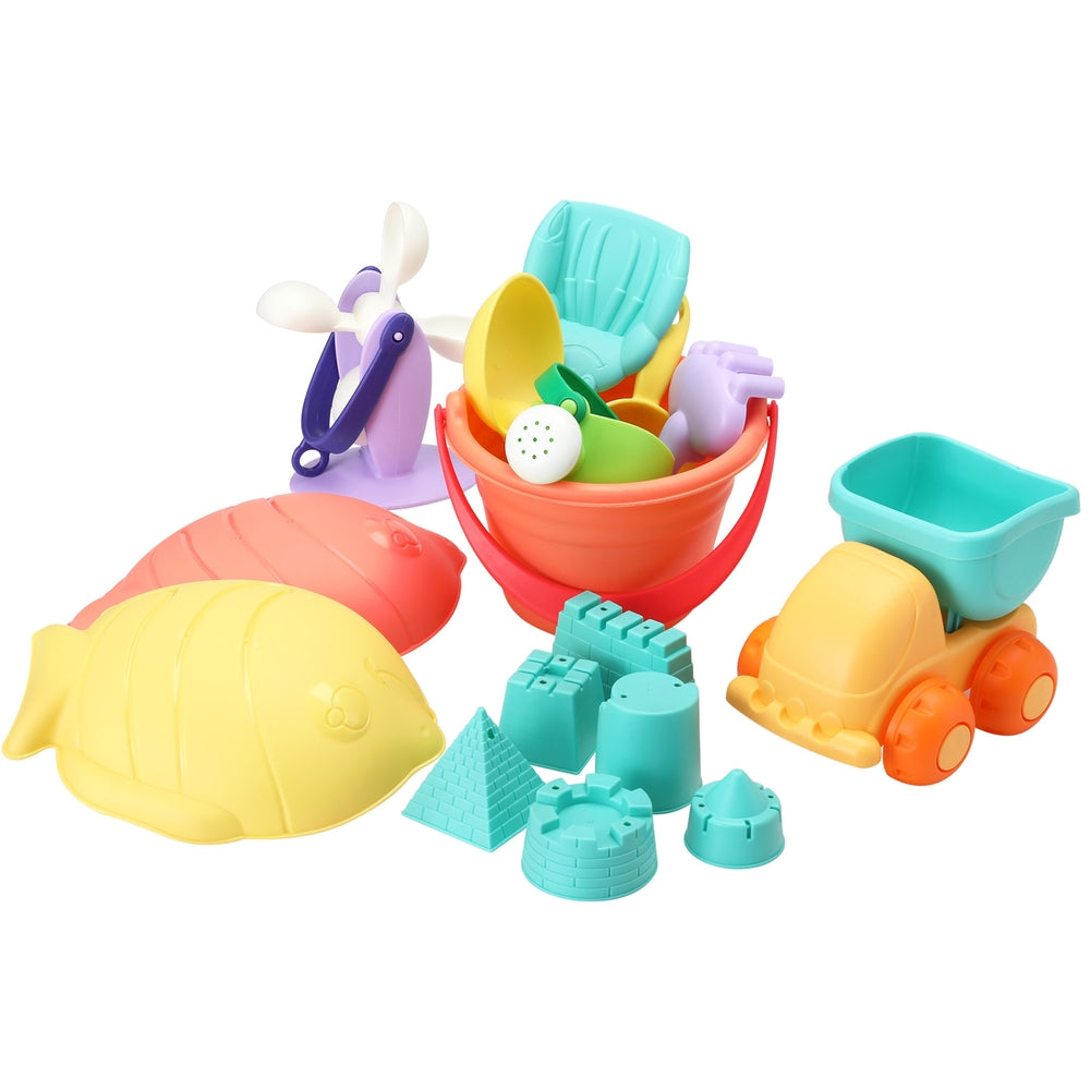 Outdoor Play Equipment: Keezi Kids Water Table Tool Kit Sand Truck Windmill Bucket Shovel Sandpit Toys