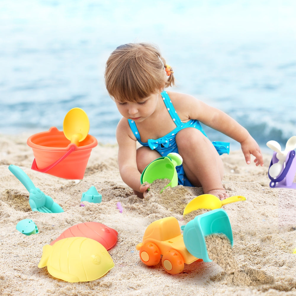 Outdoor Play Equipment: Keezi Kids Water Table Tool Kit Sand Truck Windmill Bucket Shovel Sandpit Toys