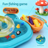 Pretend Play: Keezi Kids Pretend Play Kitchen Sink with Faucet Floating Fishing Toys Play food