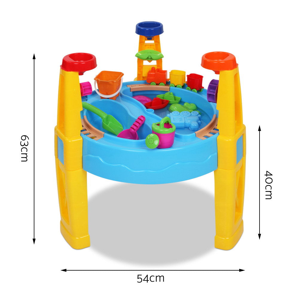 Pretend Play: Keezi Kids Sandpit Pretend Play Set Water Sand Table Children Outdoor Toy Umbrella