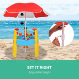 Pretend Play: Keezi Kids Sandpit Pretend Play Set Water Sand Table Children Outdoor Toy Umbrella