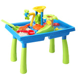 Outdoor Play Equipment: Keezi Kids Sand and Water Table Windmill Shovel Outdoor Sandpit Toys Beach Play