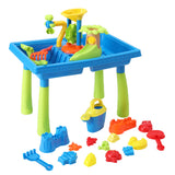 Outdoor Play Equipment: Keezi Kids Sand and Water Table Windmill Shovel Outdoor Sandpit Toys Beach Play