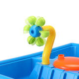 Outdoor Play Equipment: Keezi Kids Sand and Water Table Windmill Shovel Outdoor Sandpit Toys Beach Play