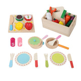Pretend Play: Keezi Kids Kitchen Play Set Wooden Pretend Toys Cooking Utensils Pots Pans Food