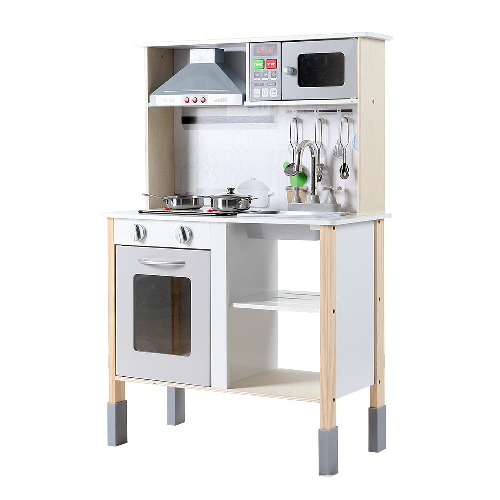 Pretend Play: Keezi Kids Kitchen Play Set Wooden Pretend Toys Cooking Children Cookware Sink