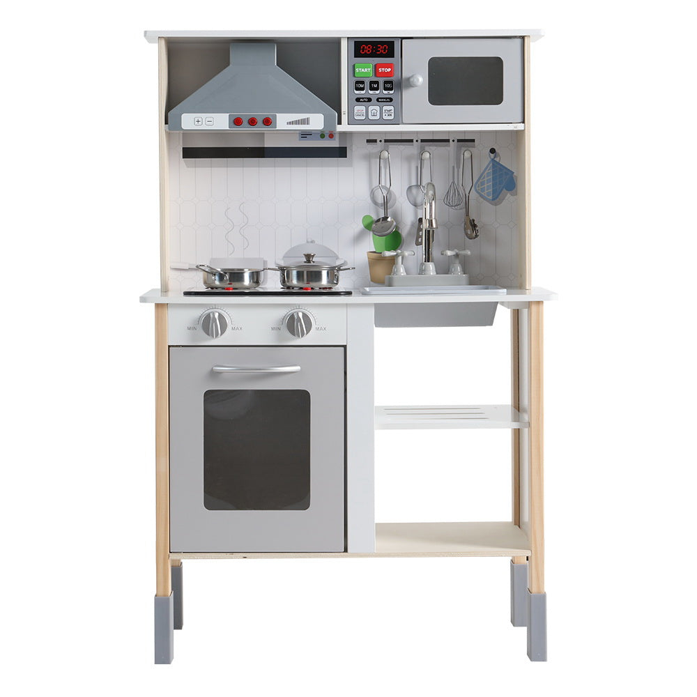 Pretend Play: Keezi Kids Kitchen Play Set Wooden Pretend Toys Cooking Children Cookware Sink