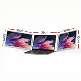 Computer Monitors & Accessories: Devanti Triple Portable Monitor Laptop Screen Extender 15.6" Dual Display FHD IPS