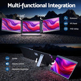 Computer Monitors & Accessories: Devanti Triple Portable Monitor Laptop Screen Extender 15.6" Dual Display FHD IPS