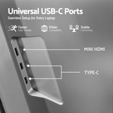 Computer Monitors & Accessories: Devanti Triple Portable Monitor Laptop Screen Extender 15.6" Dual Display FHD IPS