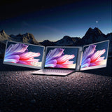 Computer Monitors & Accessories: Devanti Triple Portable Monitor Laptop Screen Extender 15.6" Dual Display FHD IPS